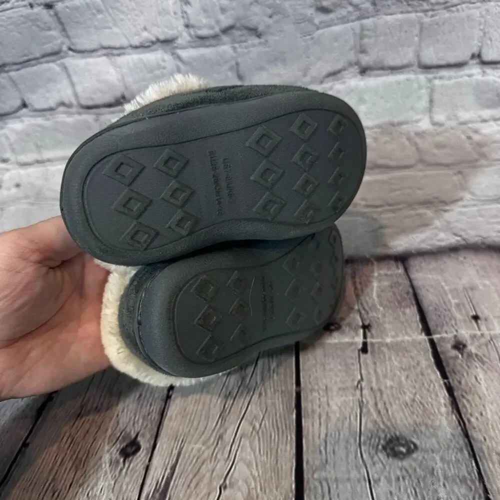 Merrimac Gray Toddler Moccasins